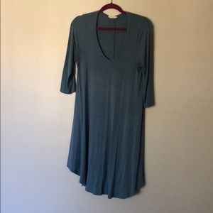Blue T-shirt dress